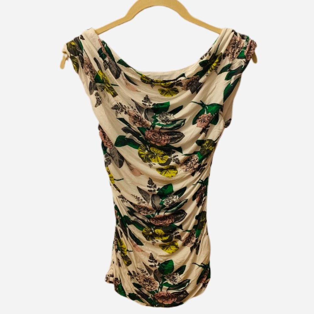 H&M Floral Draped Top